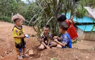 Local Thai hilltribe kids