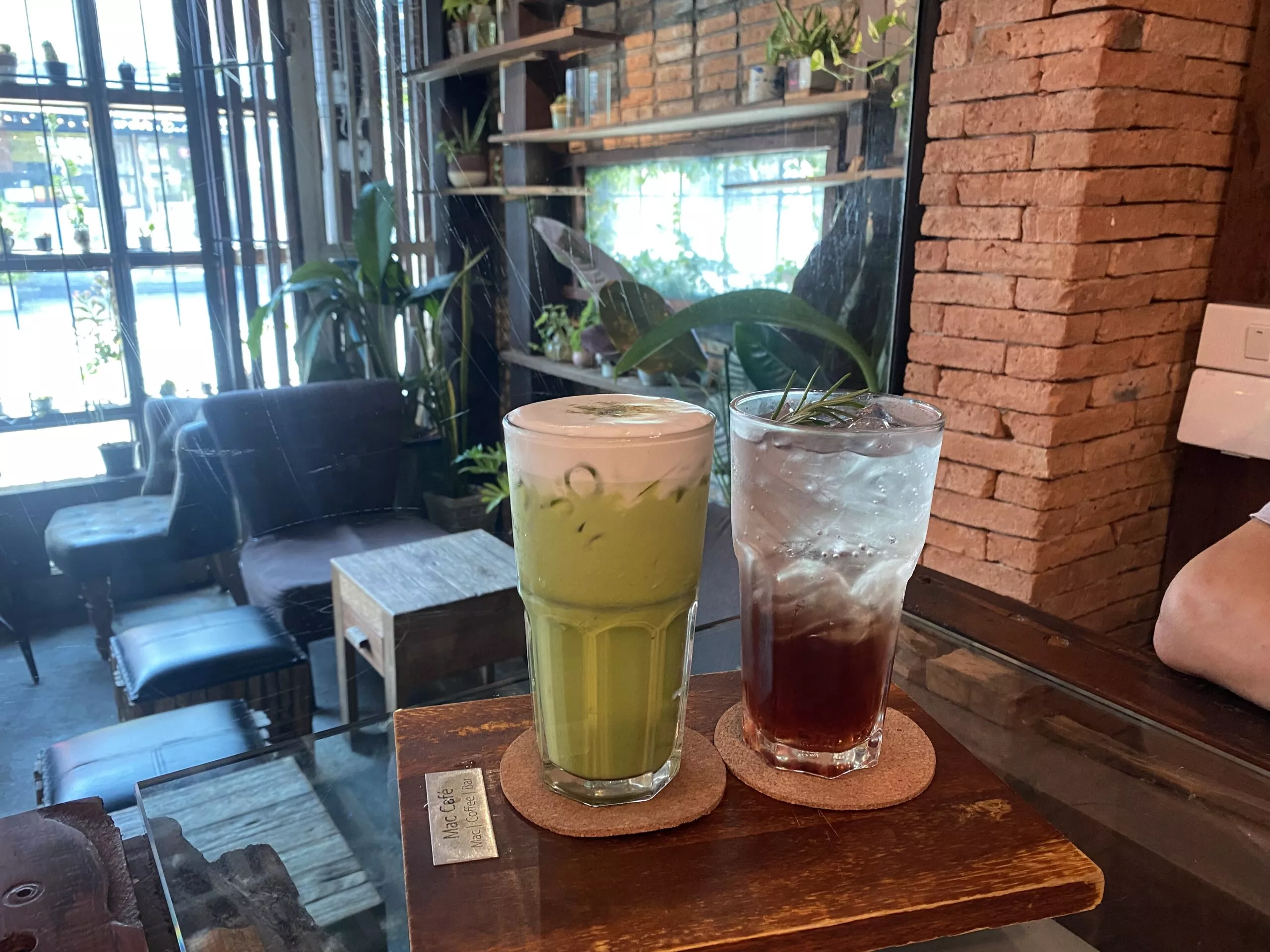 Fresh drinks in a coffeeshop